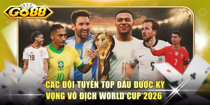 Các đội tuyển top đầu được kỳ vọng vô địch World Cup 2026 